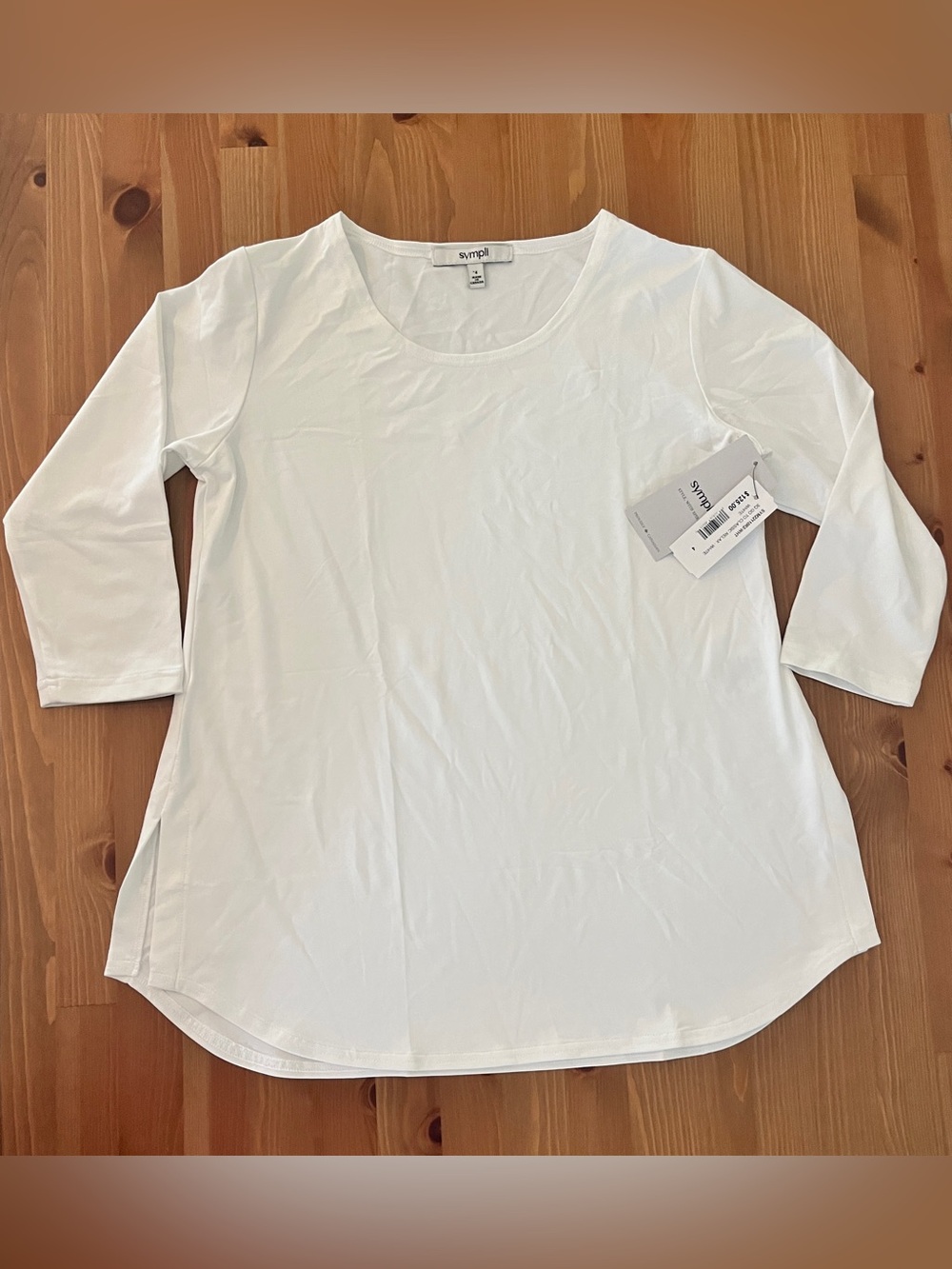SYMPLI  CLASSIC T-SHIRT RELAX 3/4 SLEEVE size 4